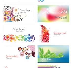 Trend Vector Colorful Cards