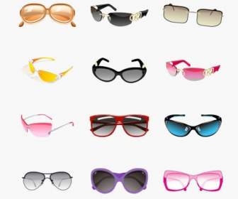 модные солнцезащитные очки Векторный набор
