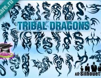 Tribal Drachen