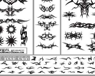 племенной татуировки набор свободных векторов
