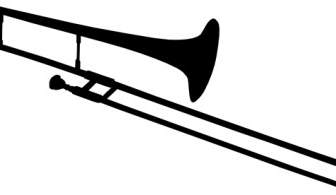 Trombone Silhueta Clip Art