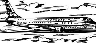 TU-Flugzeug-ClipArt-Grafik