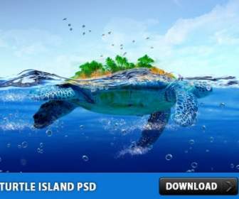 Turtle Island Free Psd File