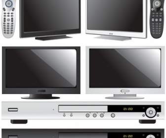 Tv And Dvd Player Vector