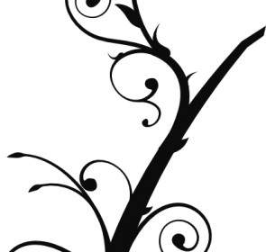Twisted Branch Clip Art