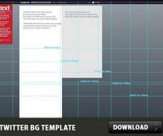 Twitter Background Free Psd Template