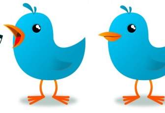 Mascotte Di Uccello Di Twitter