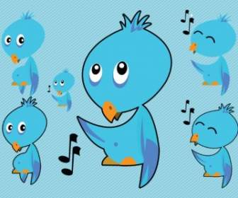 Vecteurs D'oiseaux Twitter