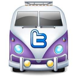 Twitter Bus Purple