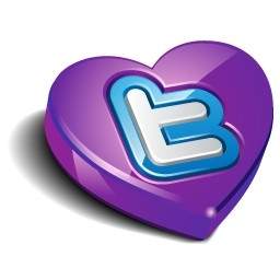 Twitter Heart Purple