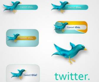 Twitter Icons Psd