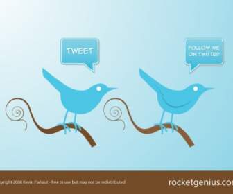 Twitter Style Bird Icons