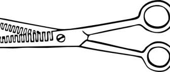 Two Blade Thinning Shears Clip Art