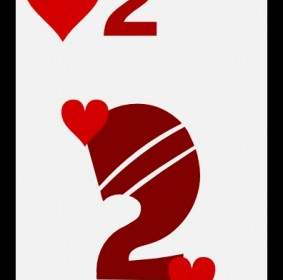 Two Of Hearts Clip Art