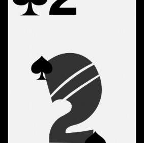 Two Of Spades Clip Art