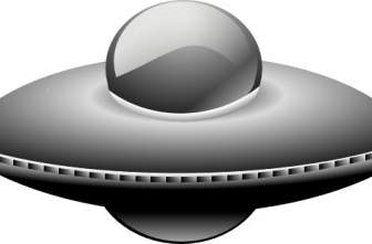 Ufo Trong Phong Cách Metalic Clip Nghệ Thuật