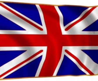 Vereinigtes Königreich-union-Flagge Flattern Im Brise ClipArt