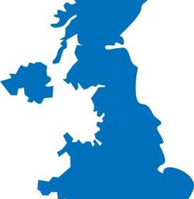 Wielka Brytania Mapa Clipart