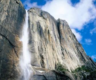 Upper Yosemite Falls Wallpaper Waterfalls Nature