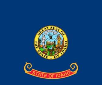 米国アイダホ州旗をクリップアートします。