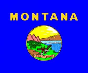 我們在蒙大拿州旗的剪貼畫