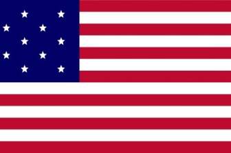 USA Flagge Weniger Sternen-ClipArt
