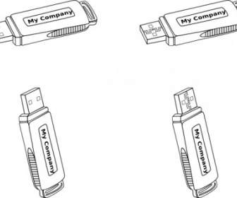 Clipart De Unidade Flash USB
