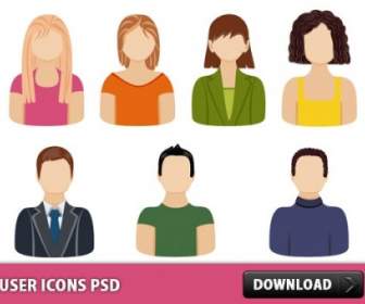 User Icons Free Psd