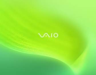 Vaio 緑の葉の壁紙ソニー Vaio コンピューター