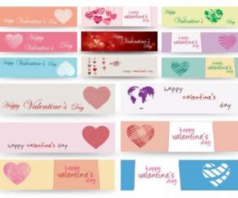 Valentine Hari Banner Vektor