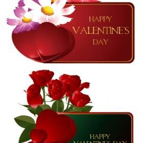 Hari Valentine Kartu Ucapan Vektor