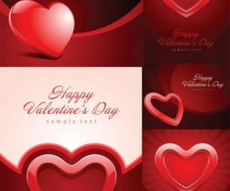 Saint-Valentin Journée Heartshaped Texture Vecteur Fond