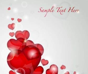 Valentine Rsquo S Day Heart Card Vector