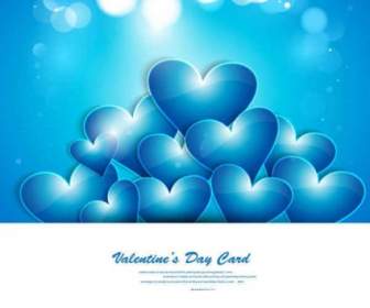 バレンタインの S 日ハート グリーティング カード
