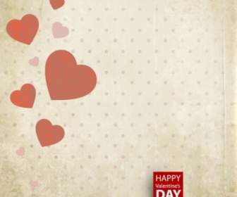 Valentine39s Tag-Karte Hintergrund Vektor