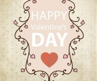 Valentine39s Day Card Background Vector
