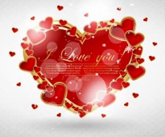 Valentine39s Dzień Kartkę Z życzeniami Wektor