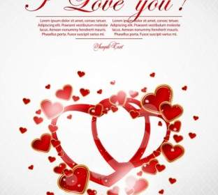 Valentine39s Day Greeting Card Vector