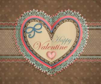 Valentine39s วัน Heartshaped แท็กเวกเตอร์