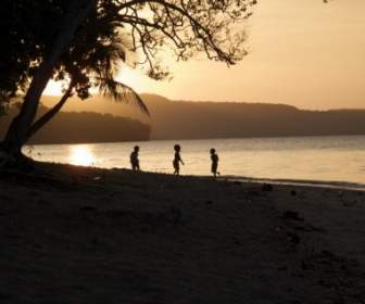 Vanuatu Sunset Ocean