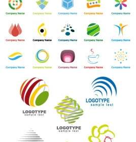 Variety Of Graphic Logo Template Vector