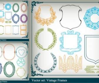 Variety Of Graphical Borders Clip Art
