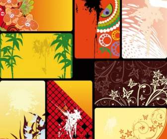 Variety Of Practical Card Background Vector