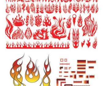 Variety Of Practical Fire Totem Clip Art