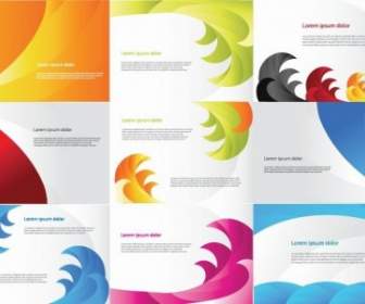 Various Color Business Cards Vector