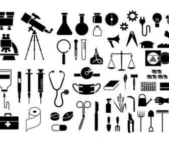Various Elements Of Vector Silhouette Articles Elements