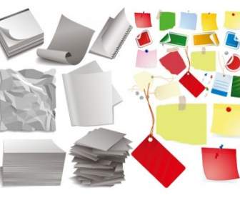 Various Forms Of Paper Vector