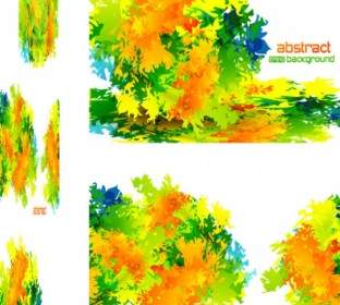 Vector Abstract Background Texture Leaves