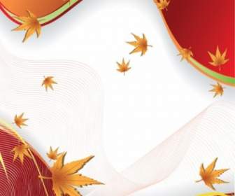 Vector Autumn Leaves Background
