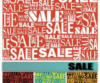 Vector Background Of Sale Font